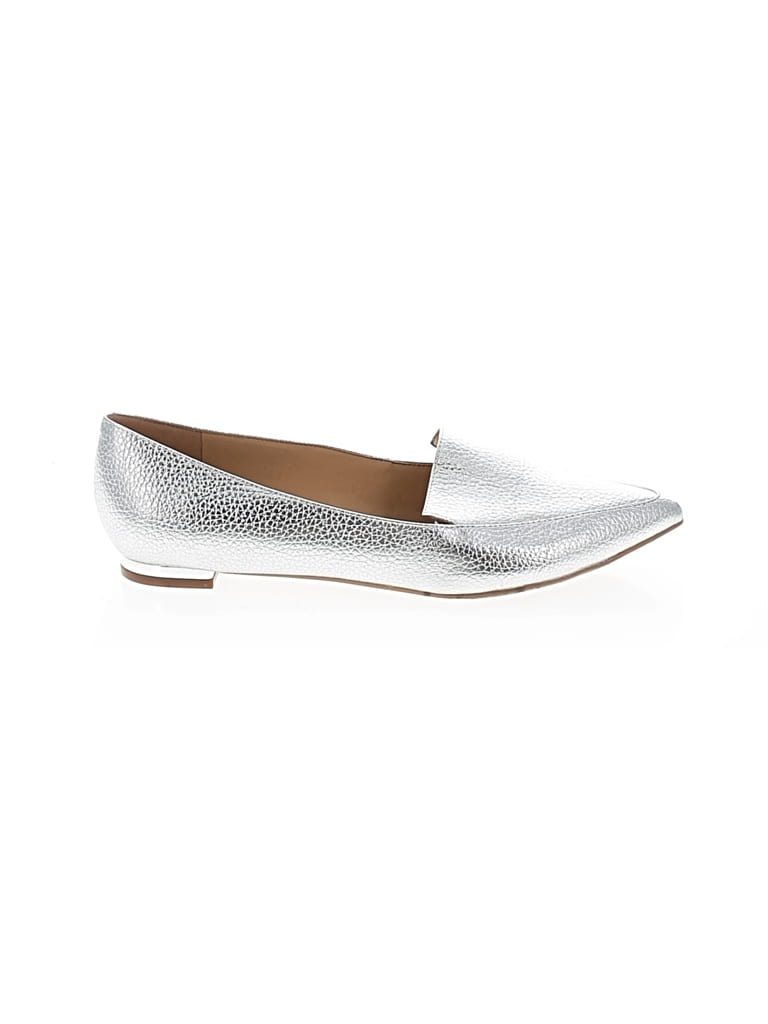 Pre-owned Nine West Flats In Silver
