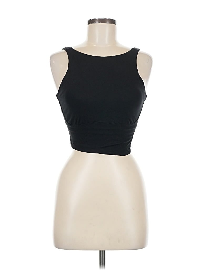 Pre-owned Unbranded Tank Top Black Strapless Neckline Tops