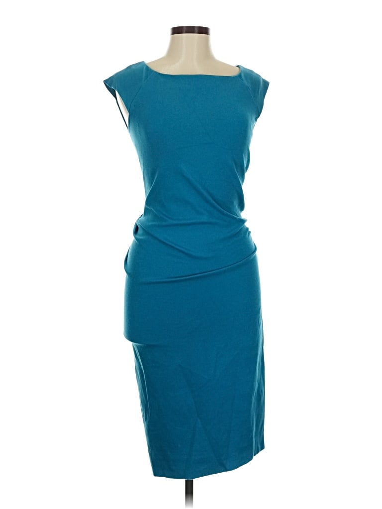Pre-owned Diane Von Furstenberg Cocktail Dress In Blue