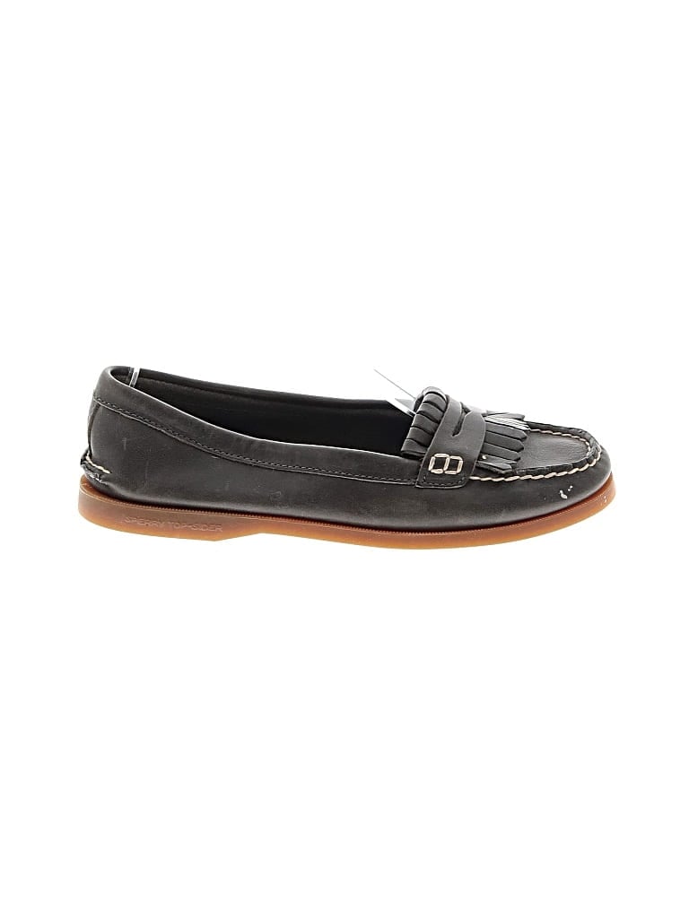 Pre-owned Sperry Top-sider® Flats Black Shoes