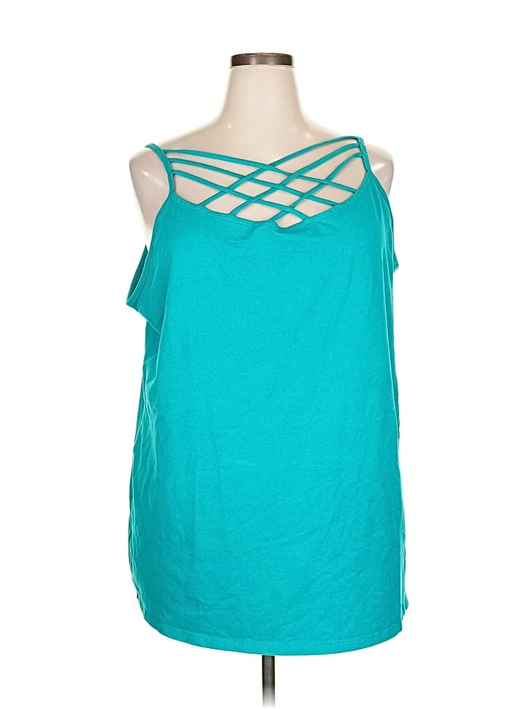 Pre-owned Torrid Sleeveless T-shirt In Blue