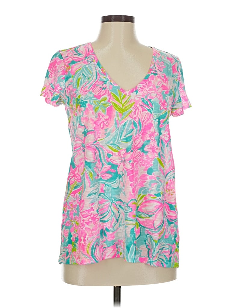 Pre-owned Lilly Pulitzer Short Sleeve T-shirt In Pink