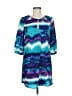 Everly 100% Polyester Tie-dye Blue Casual Dress Size M - photo 1
