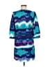 Everly 100% Polyester Tie-dye Blue Casual Dress Size M - photo 2
