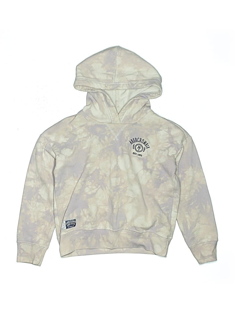 Pre-owned Abercrombie Kids' Pullover Hoodie In Silver