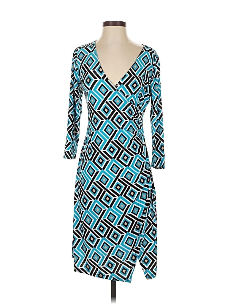 Pre-owned Inc International Concepts Casual Dress In Blue