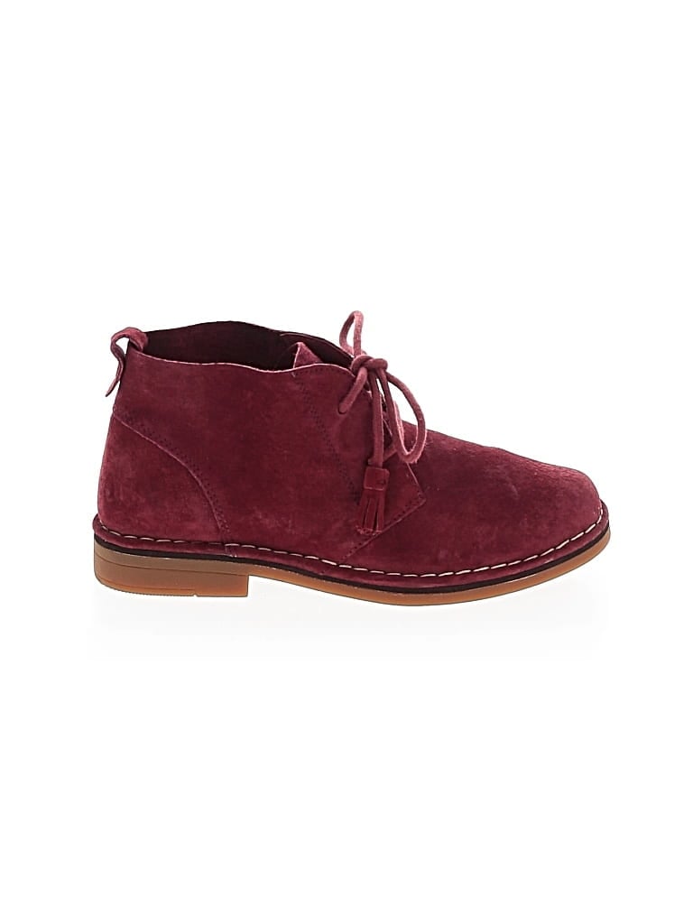 Pre-owned Hush Puppies Ankle Boots In Burgundy