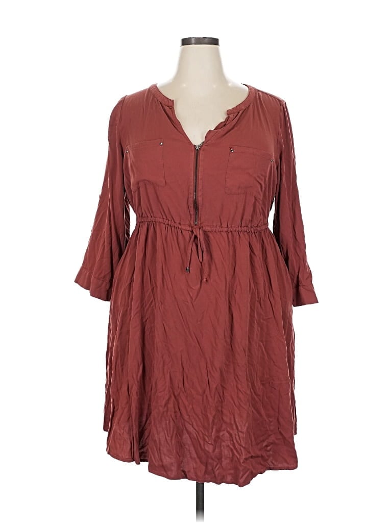 Pre-owned Torrid Casual Dress In Burgundy