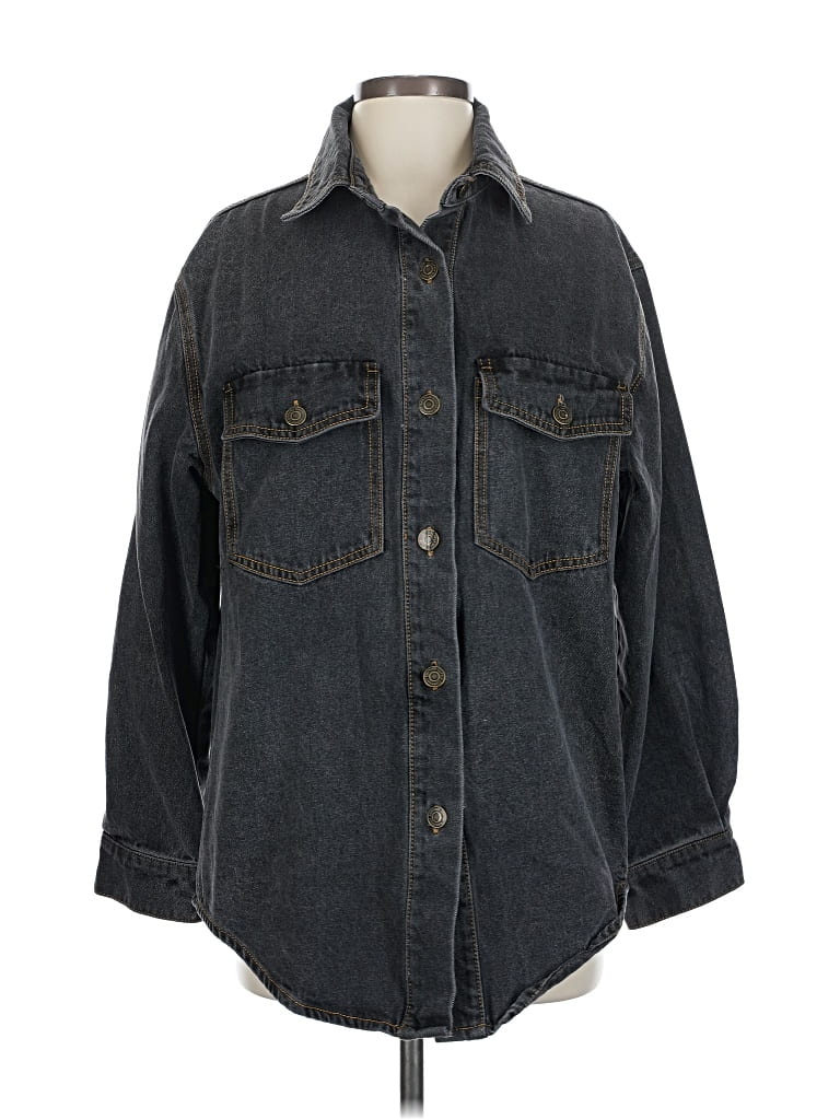Pre-owned Rhythm Denim Jacket In Gray