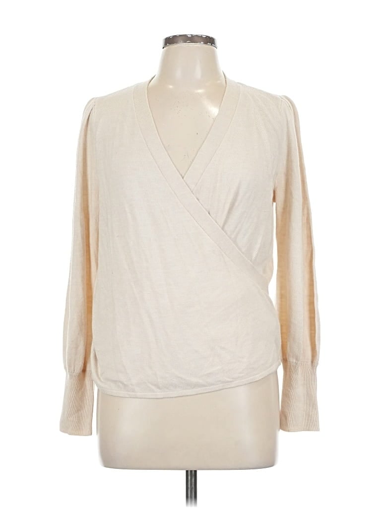 Pre-owned Nia Cardigan Sweater In White