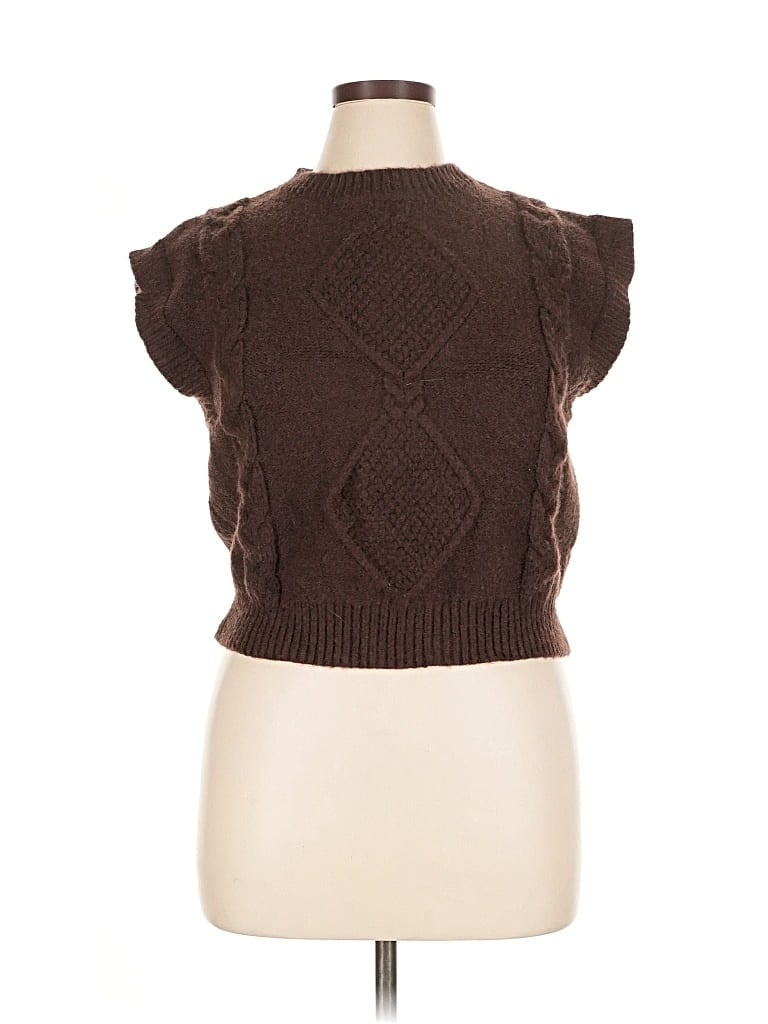 Pre-owned Cider Sweater Vest In Brown