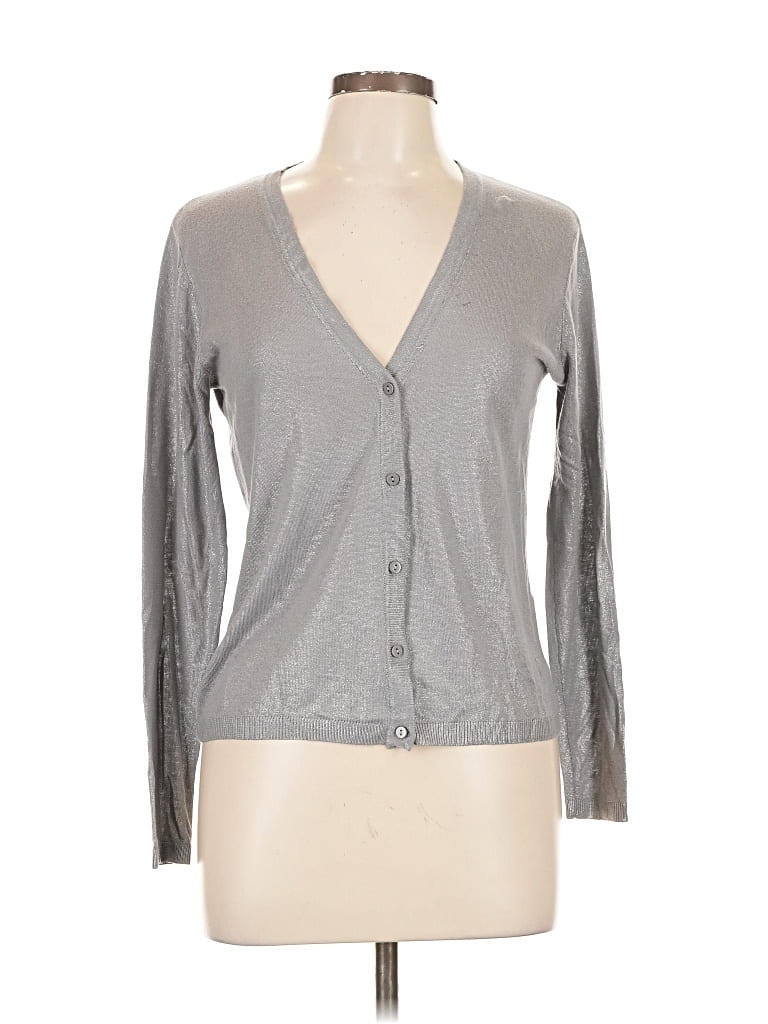 Pre-owned Zara Cardigan Sweater In Gray