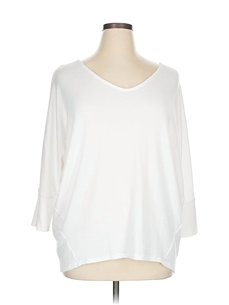 Pre-owned Market & Spruce Pullover Sweater In White