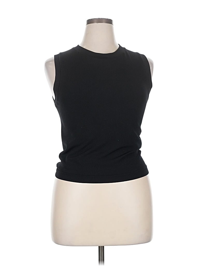 Pre-owned Athleta Sleeveless T-shirt In Black