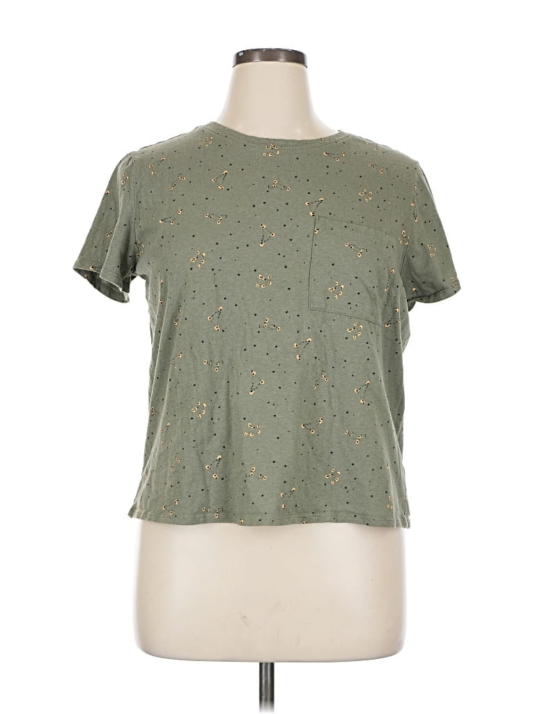 Pre-owned Arizona Jean Company Short Sleeve T-shirt In Green