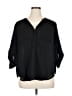 Torrid 100% Polyester Black 3/4 Sleeve Blouse Size 1X Plus (1) - photo 1