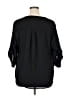 Torrid 100% Polyester Black 3/4 Sleeve Blouse Size 1X Plus (1) - photo 2