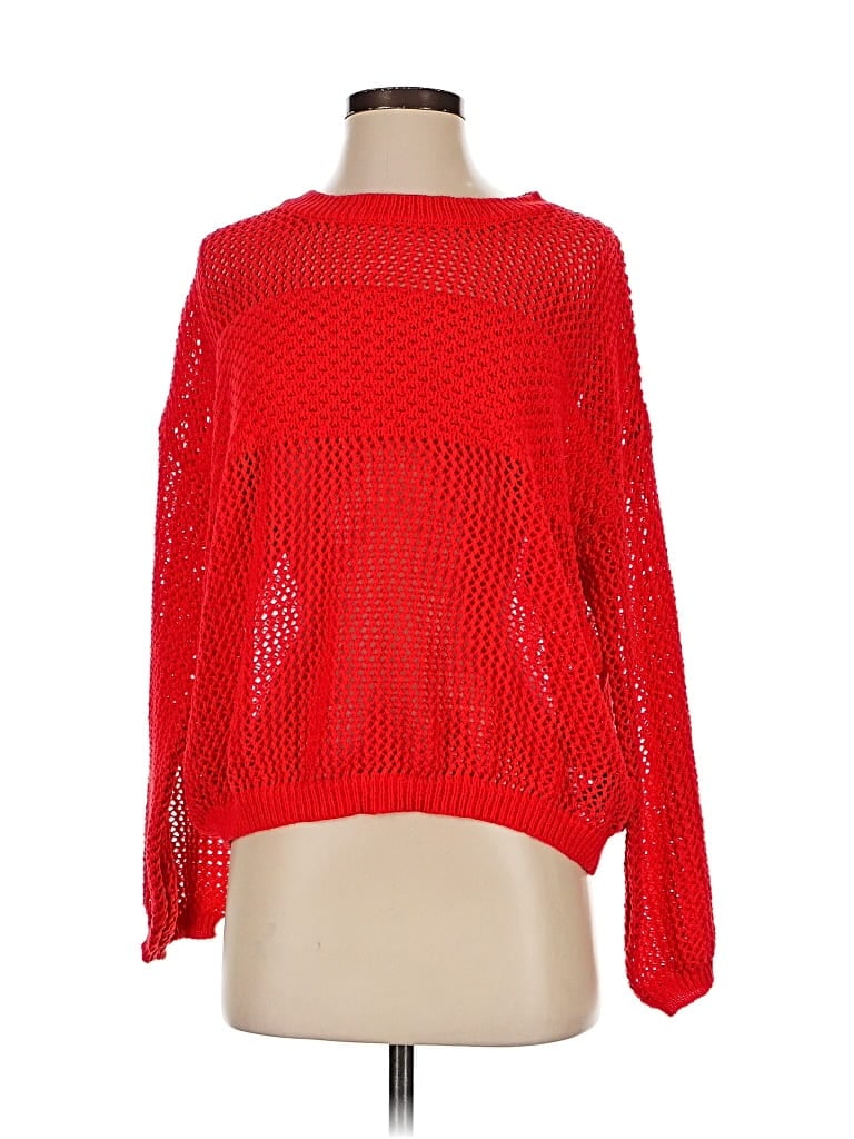 Pre-owned Shein Pullover Sweater In Red