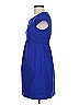 HD in Paris Solid Blue Casual Dress Size 2 - photo 5