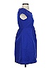 HD in Paris Solid Blue Casual Dress Size 2 - photo 4