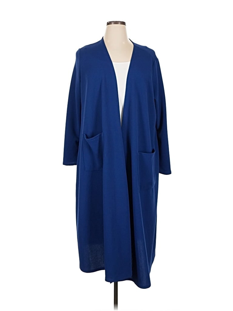 Pre-owned Lularoe Kimono In Blue