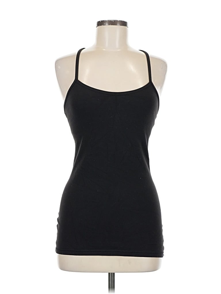 Pre-owned Lululemon Athletica Tank Top Black Halter Neckline Tops
