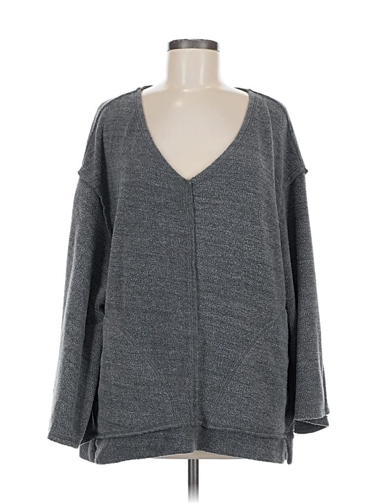 Pre-owned Intimately By Free People Sweatshirt In Gray