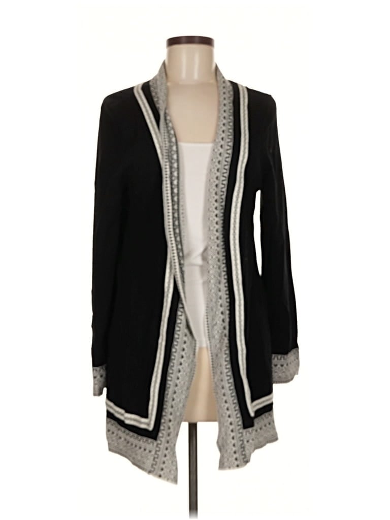 Pre-owned Laura Ashley Cardigan Sweater In Black