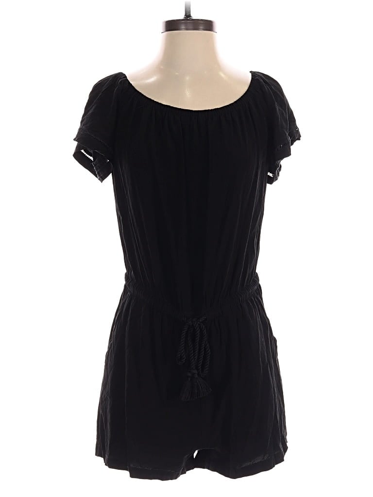Pre-owned Ann Taylor Loft Romper In Black