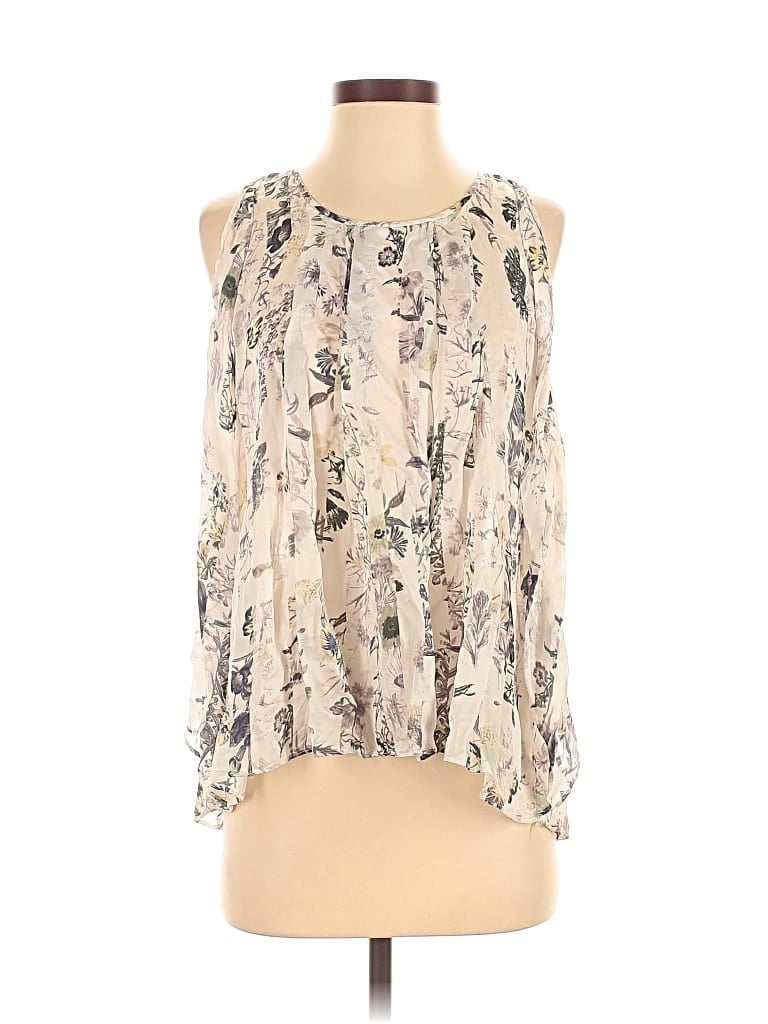 Pre-owned Club Monaco Sleeveless Blouse In White