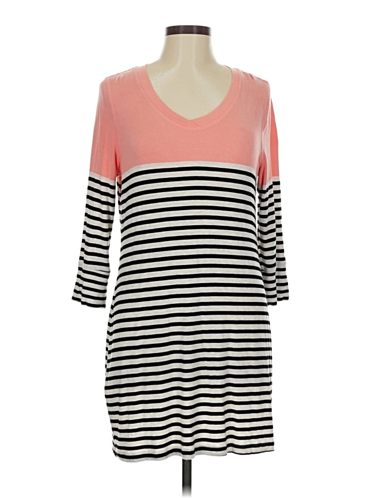 Pre-owned Soma 3/4 Sleeve Top Pink Scoop Neck Tops