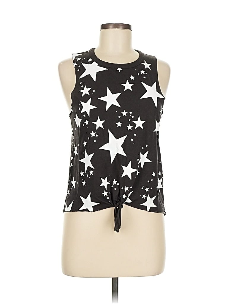 Pre-owned Chaser Sleeveless Top Black Halter Neckline Tops