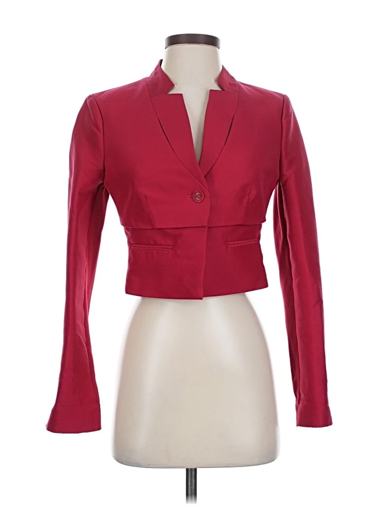 Pre-owned Bcbgmaxazria Blazer Jacket In Red