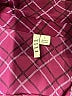 Elle 100% Polyester Argyle Burgundy Long Sleeve Blouse Size L - photo 7