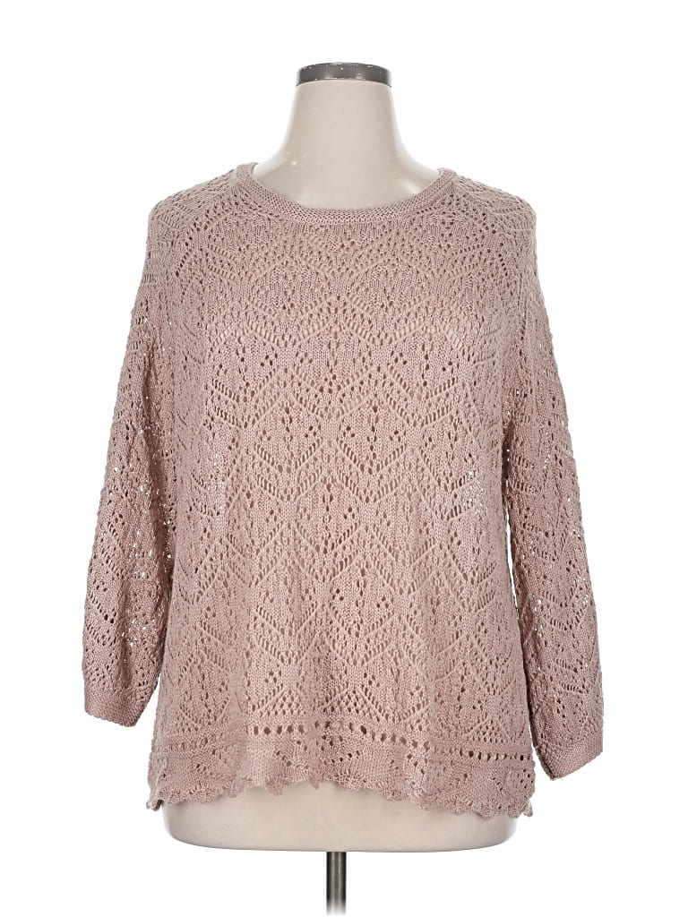 Pre-owned Wonderly Pullover Sweater In Brown