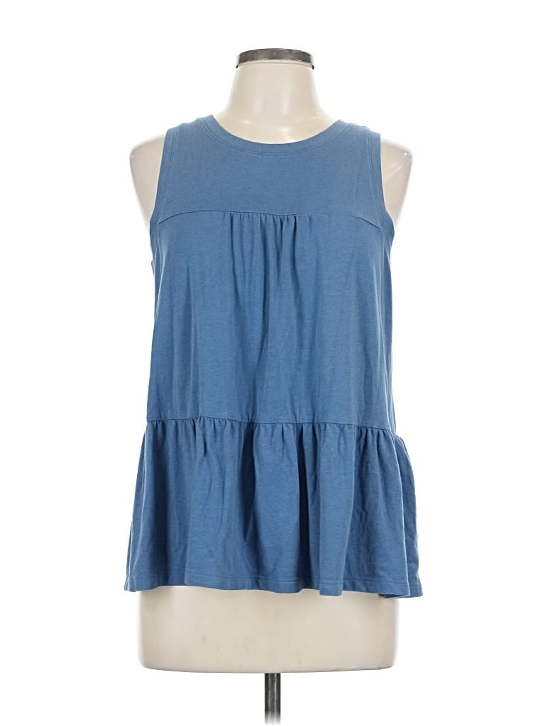 Pre-owned Gap Sleeveless Blouse In Blue