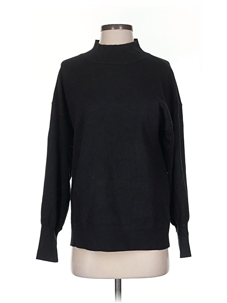 Pre-owned Viishow Long Sleeve Turtleneck In Black