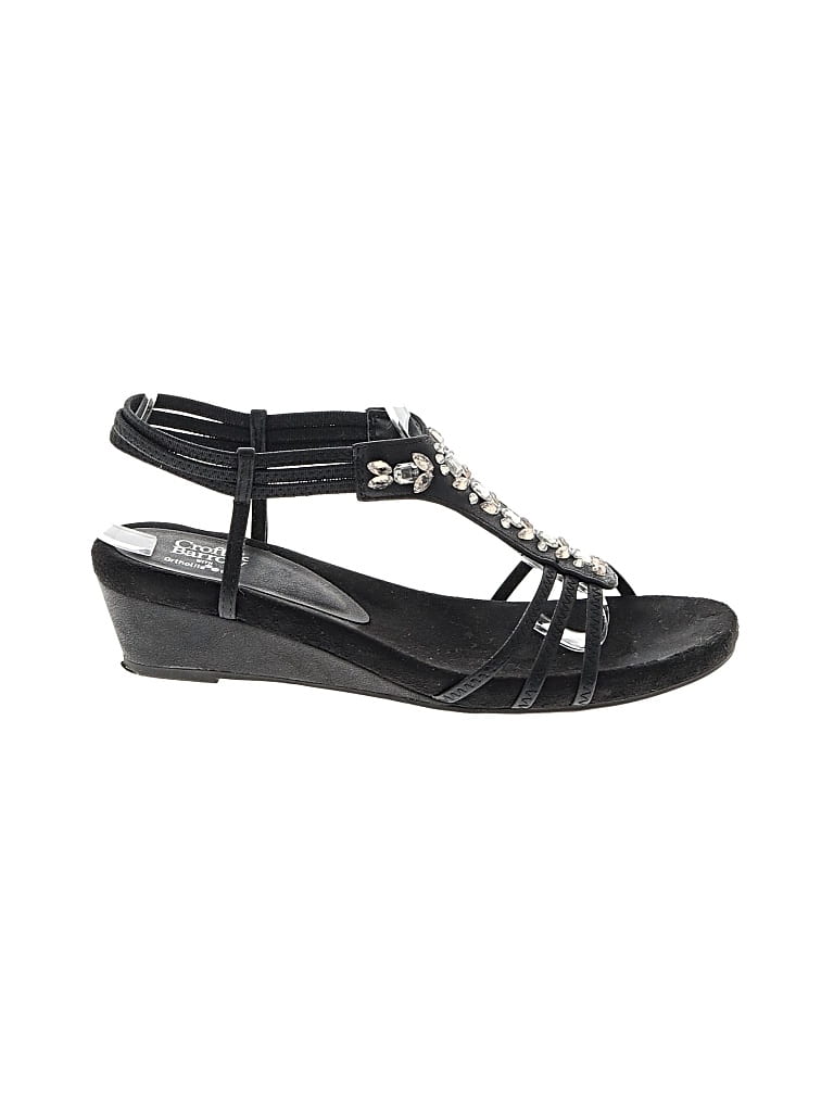 Pre-owned Croft & Barrow Wedges In Black