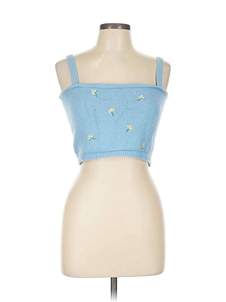 Pre-owned Witty Fox Sweater Vest In Blue