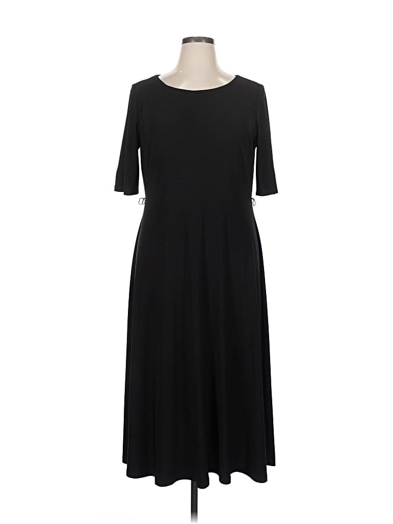 Pre-owned Kasper Casual Dress In Black