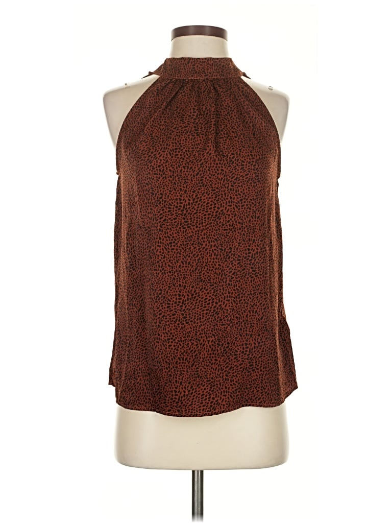 Pre-owned Liverpool Los Angeles Sleeveless Blouse In Brown
