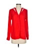 Trouve 100% Polyester Red Long Sleeve Blouse Size XS - photo 1