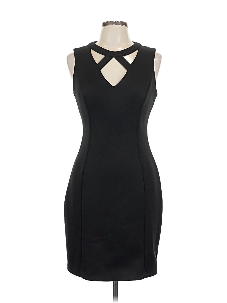 Pre-owned Guess Casual Dress In Black