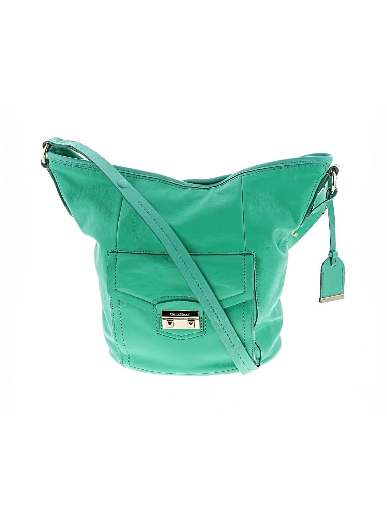 Pre-owned Cole Haan Leather Crossbody Bag In Blue