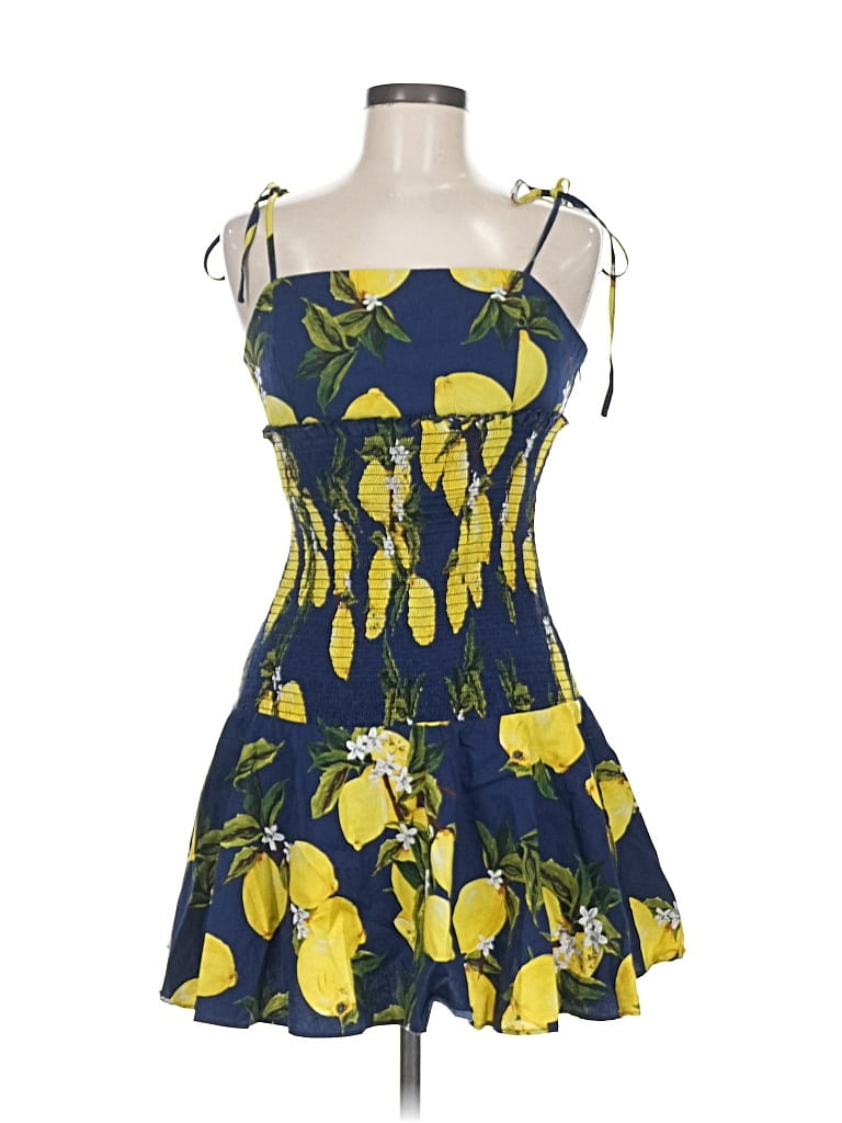 Pre-owned English Factory Cocktail Dress In Yellow