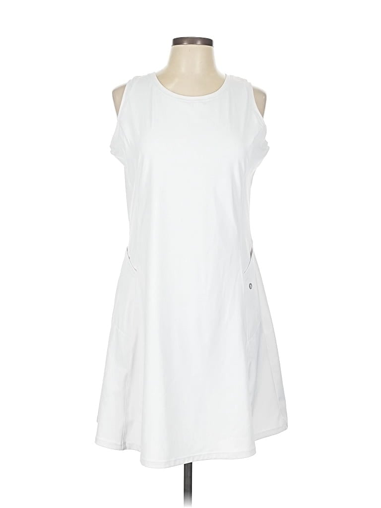 Pre-owned Baleaf Sports Casual Dress In White
