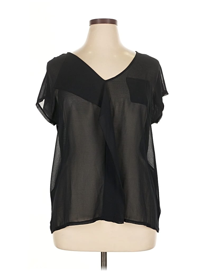 Pre-owned August Silk Short Sleeve T-shirt In Black