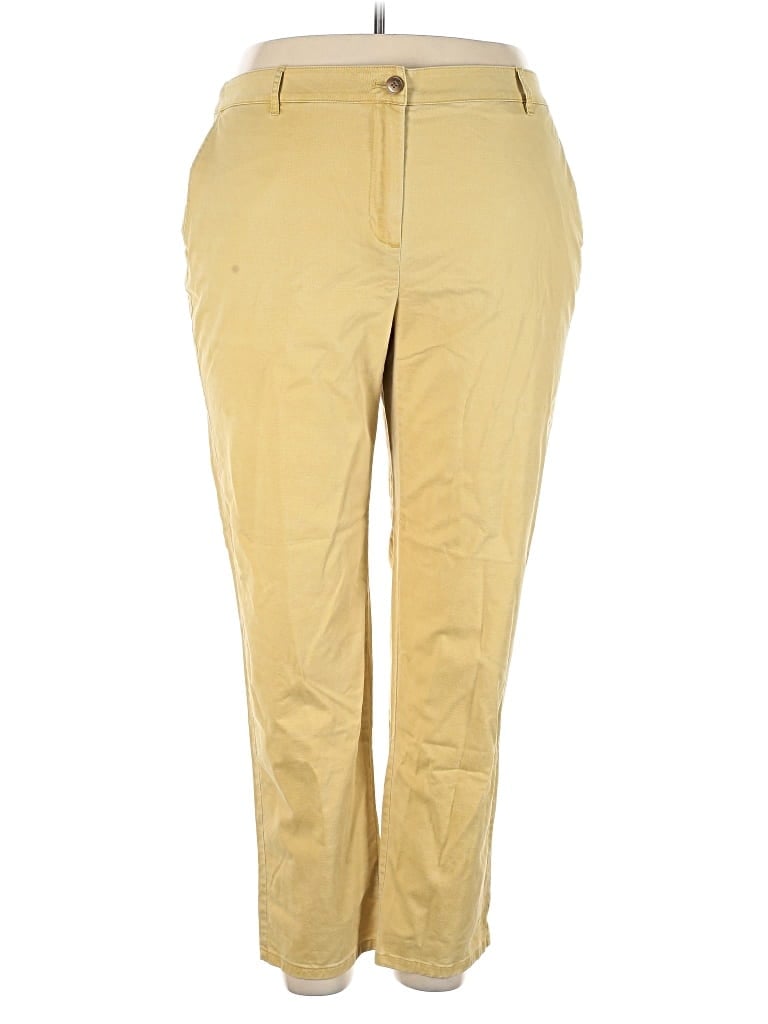 Pre-owned Jjill Casual Pants In Gold