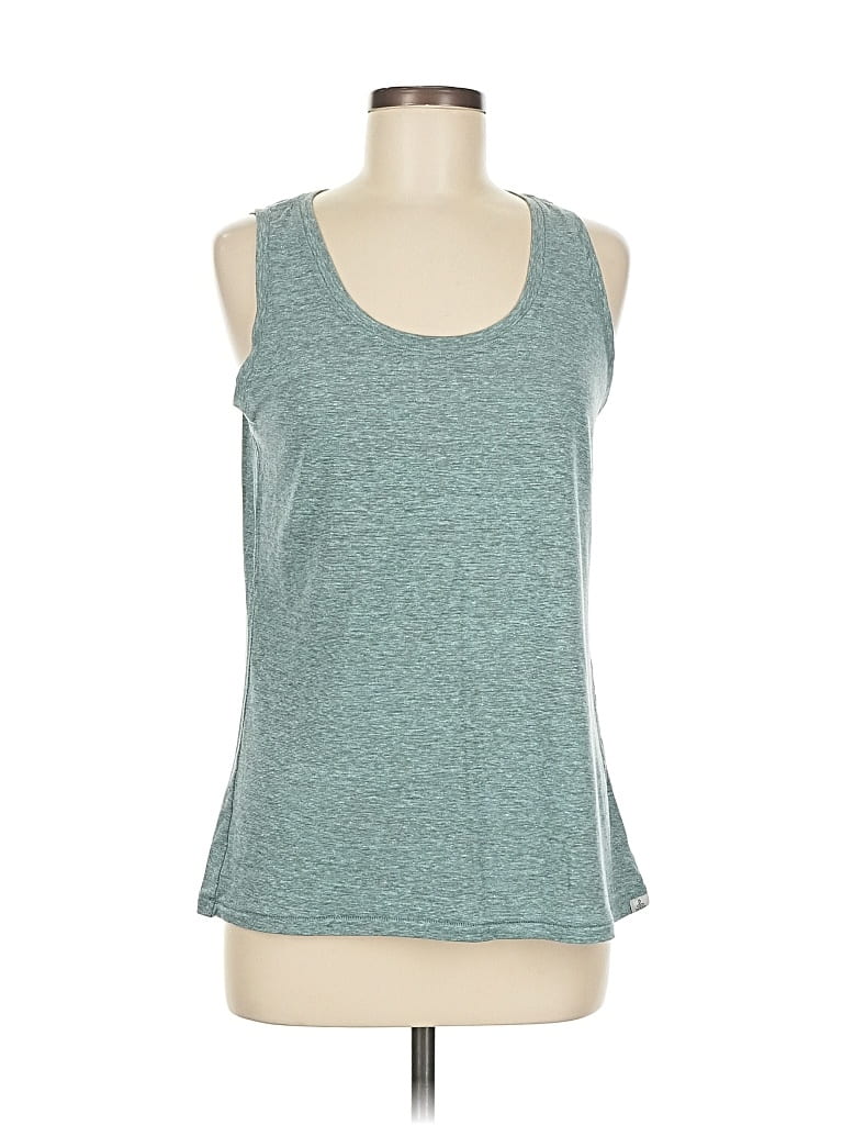 Pre-owned Prana Tank Top Teal Halter Neckline Tops In Blue