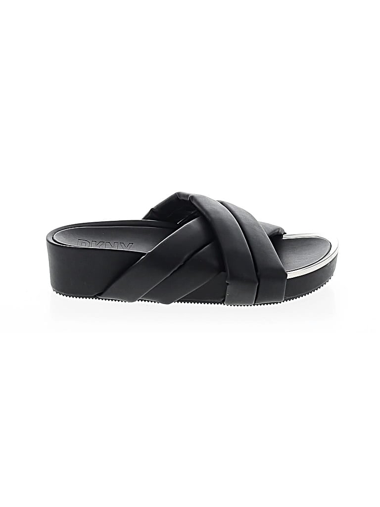 Pre-owned Dkny Sandals In Black